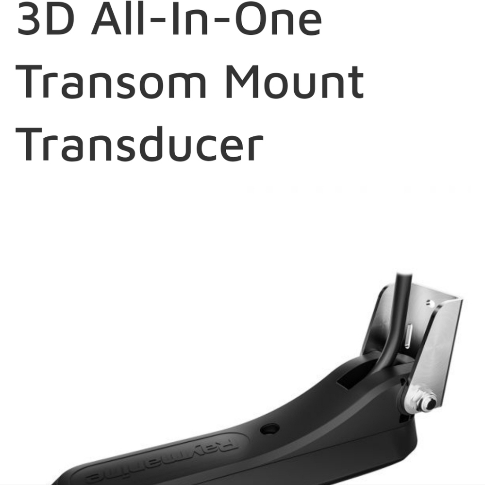 New Raymarine RV-100 Real Vision 3D All In One Transom Mount Transducer For Boat - Picture 5 of 13